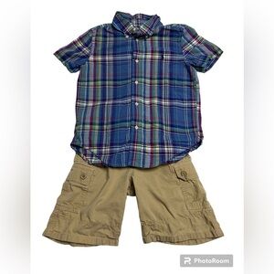 Ralph Lauren boys shirt and shorts set size 6/7